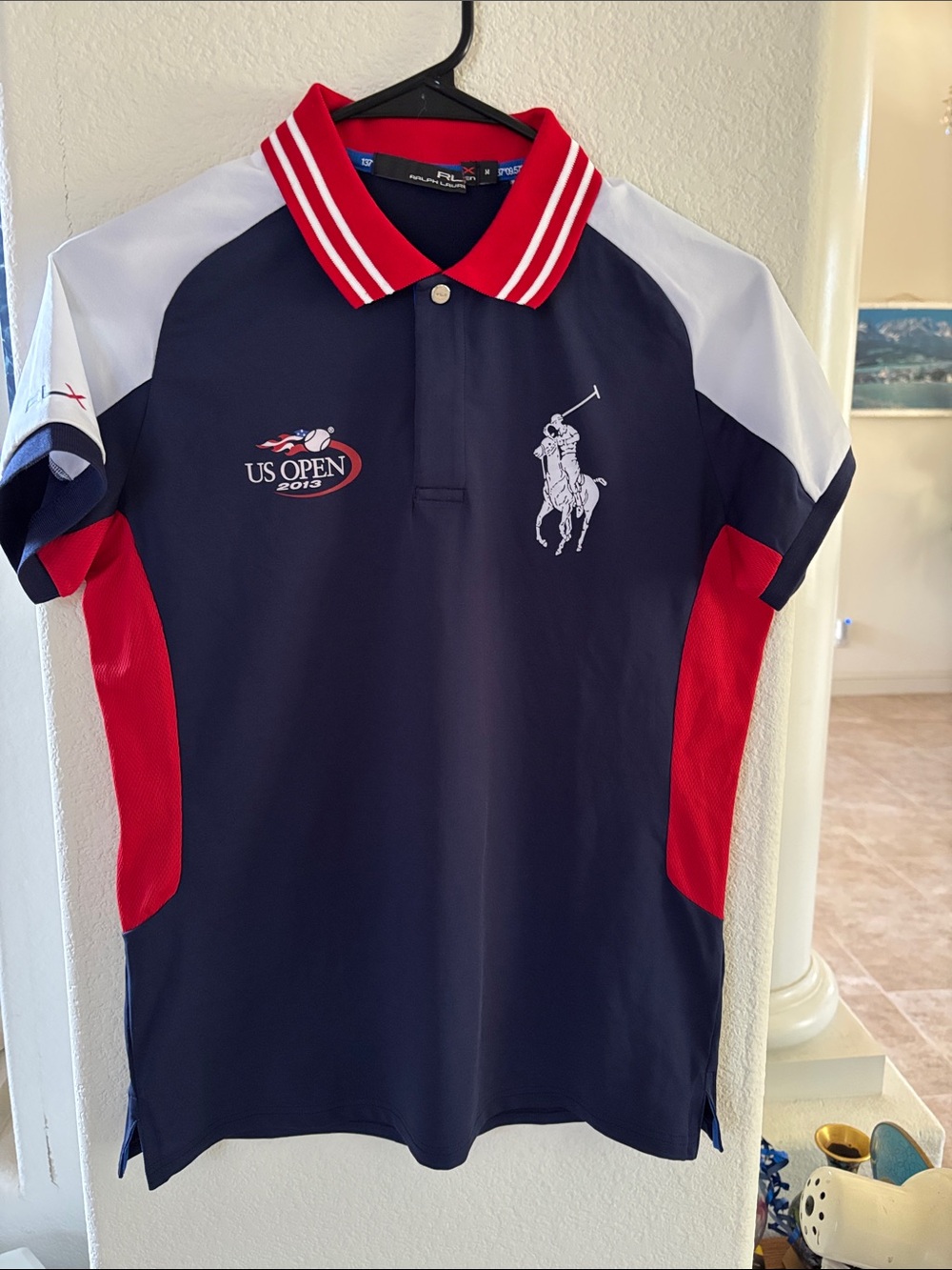 Polo by Ralph Lauren Navy Red White US Open Polo Shirt